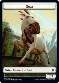 Goat // Food (17) Double-Sided Token [Throne of Eldraine Tokens] | Good Games Modbury