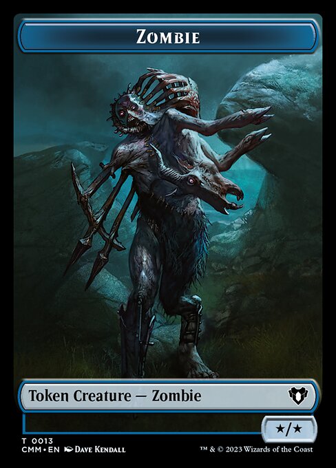 Human Soldier // Zombie (0013) Double-Sided Token [Commander Masters Tokens] | Good Games Modbury