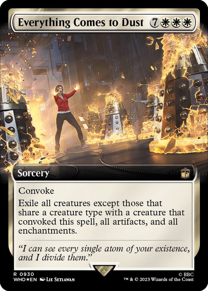 Everything Comes to Dust 930/331 (Universes Beyond: Doctor Who)  - Extended Art Surge Foil | Good Games Modbury