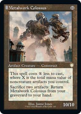 Metalwork Colossus Retro Frame 147/40 (Commander: The Brothers' War)  | Good Games Modbury