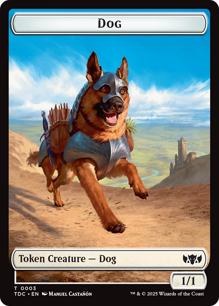 Dog // Goblin Double-Sided Token [Tarkir: Dragonstorm Commander Tokens] | Good Games Modbury