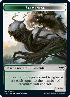 Elemental // Shapeshifter 20 // 2 (Double Masters)  - Foil | Good Games Modbury