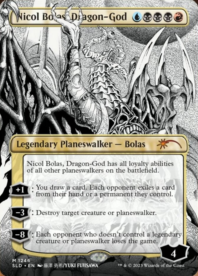 Nicol Bolas, Dragon-God (Borderless) [Secret Lair Drop Series] | Good Games Modbury