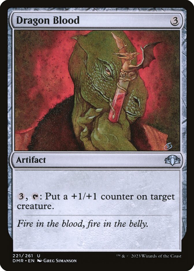 Dragon Blood 221/261 (Dominaria Remastered)  - Foil | Good Games Modbury