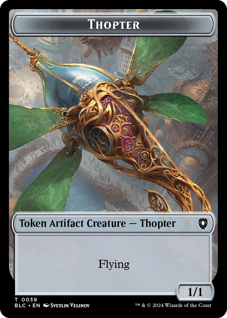 Goblin // Thopter Double-Sided Token [Bloomburrow Commander Tokens] | Good Games Modbury