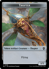 Goblin // Thopter Double-Sided Token [Bloomburrow Commander Tokens] | Good Games Modbury