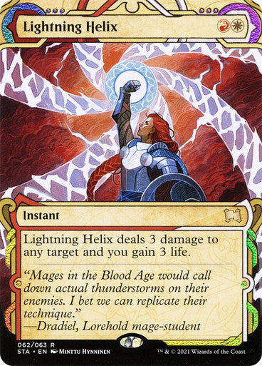 Lightning Helix  62 (Strixhaven: Mystical Archives)  - Etched Foil | Good Games Modbury