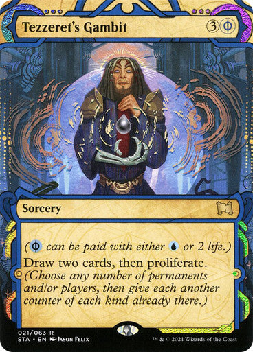 Tezzeret's Gambit 21 (Strixhaven: Mystical Archives)  - Etched Foil | Good Games Modbury