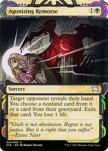 Agonizing Remorse  24 (Strixhaven: Mystical Archives)  - Etched Foil | Good Games Modbury