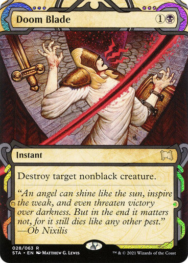 Doom Blade  28 (Strixhaven: Mystical Archives)  - Etched Foil | Good Games Modbury