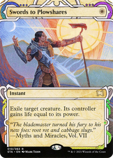Swords to Plowshares  10 (Strixhaven: Mystical Archive)  - Etched Foil | Good Games Modbury