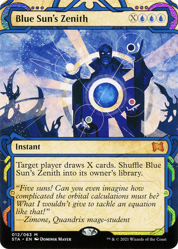 Blue Suns Zenith  12 (Strixhaven: Mystical Archives)  - Etched Foil | Good Games Modbury