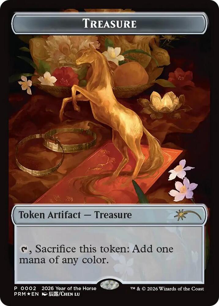 Treasure Token Year of the Horse 2026 2 (Standard Showdown Promos)  - Foil | Good Games Modbury