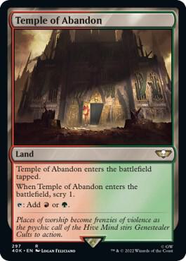 Temple of Abandon Surge Foil 297 (Universes Beyond: Warhammer 40,000)  - Foil | Good Games Modbury