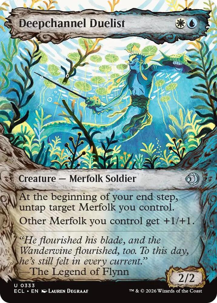 Deepchannel Duelist Showcase (Dupe) 333 (Lorwyn Eclipsed)  - Showcase Foil | Good Games Modbury