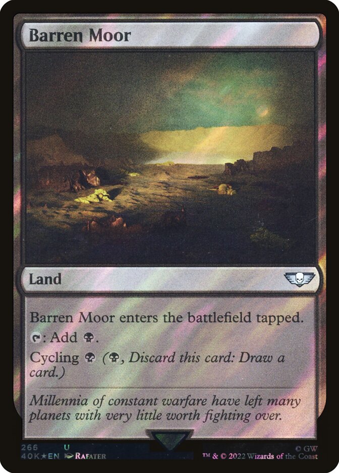 Barren Moor  266★/617 (Universes Beyond: Warhammer 40,000)  - Surge Foil | Good Games Modbury