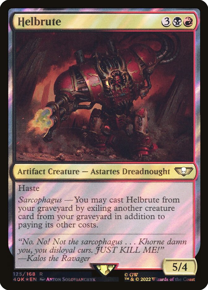Helbrute  125★/617 (Universes Beyond: Warhammer 40,000)  - Surge Foil | Good Games Modbury