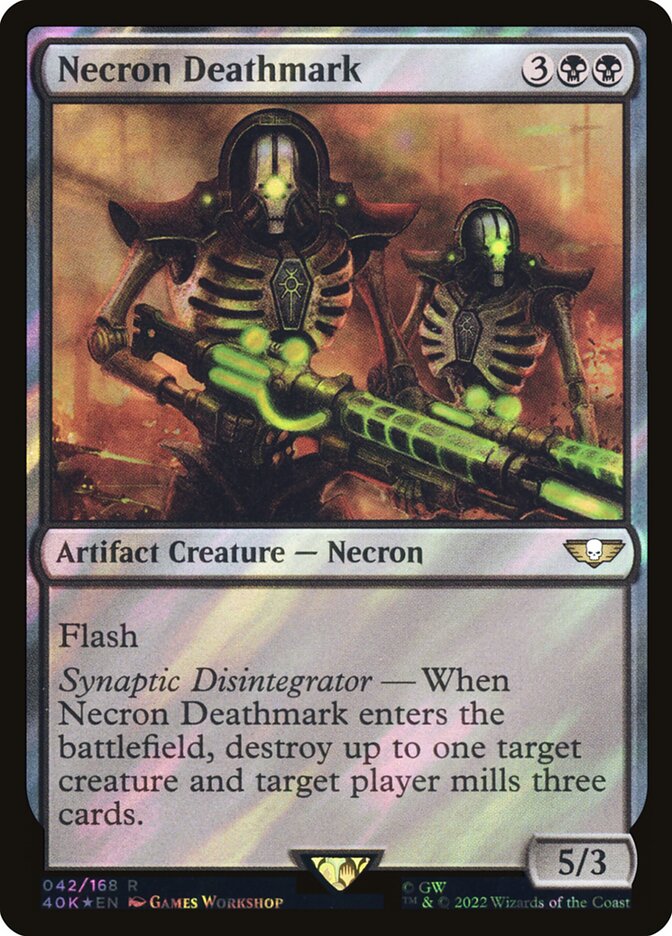 Necron Deathmark 42 (Universes Beyond: Warhammer 40,000)  - Surge Foil | Good Games Modbury