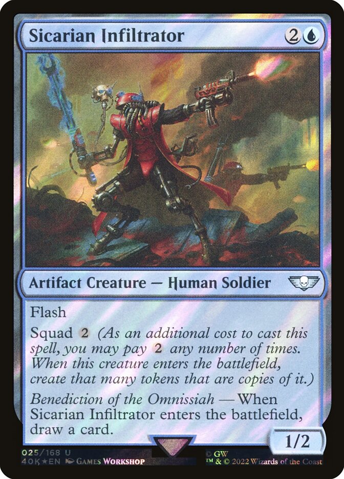 Sicarian Infiltrator  25★/617 (Universes Beyond: Warhammer 40,000)  - Surge Foil | Good Games Modbury