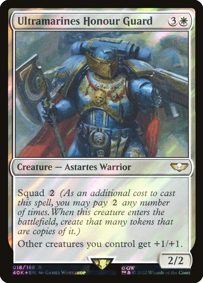 Ultramarines Honour Guard  18★/617 (Universes Beyond: Warhammer 40,000)  - Surge Foil | Good Games Modbury