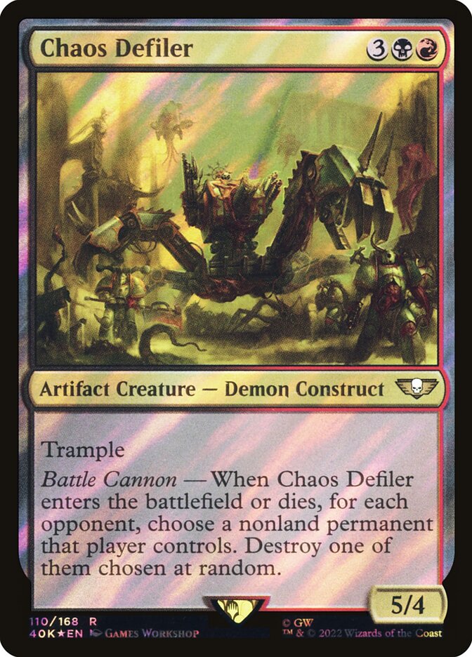 Chaos Defiler  110★/617 (Universes Beyond: Warhammer 40,000)  - Surge Foil | Good Games Modbury