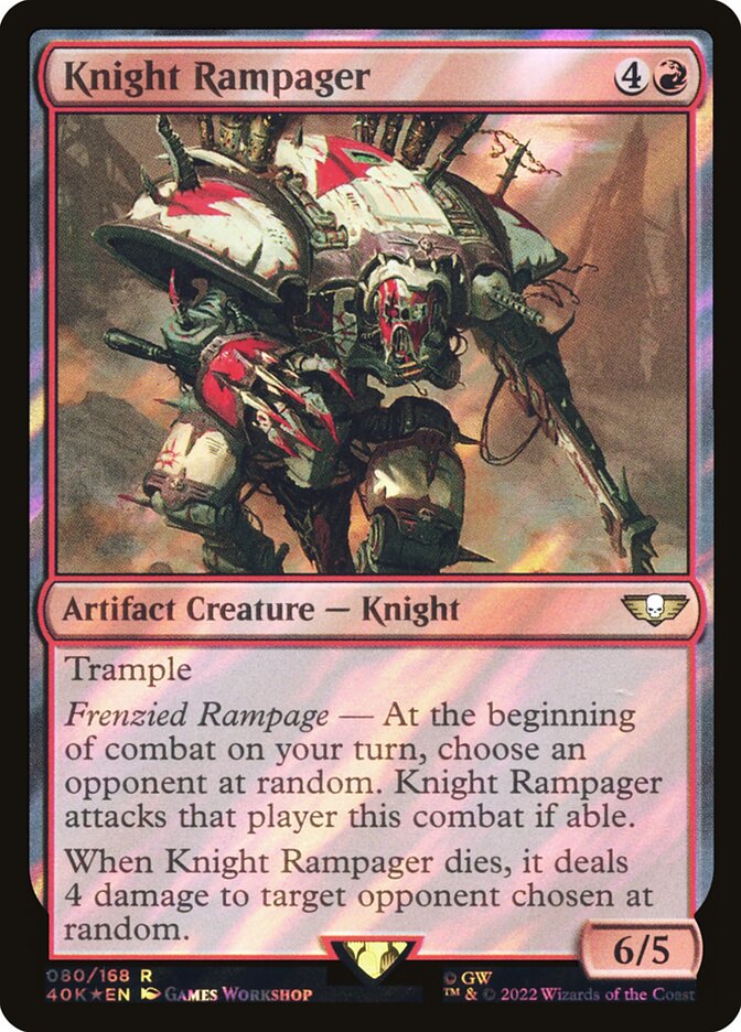 Knight Rampager  80★/617 (Universes Beyond: Warhammer 40,000)  - Surge Foil | Good Games Modbury