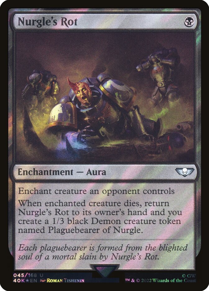 Nurgle's Rot  45★/617 (Universes Beyond: Warhammer 40,000)  - Surge Foil | Good Games Modbury