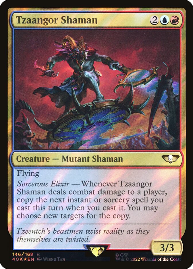 Tzaangor Shaman  146★/617 (Universes Beyond: Warhammer 40,000)  - Surge Foil | Good Games Modbury