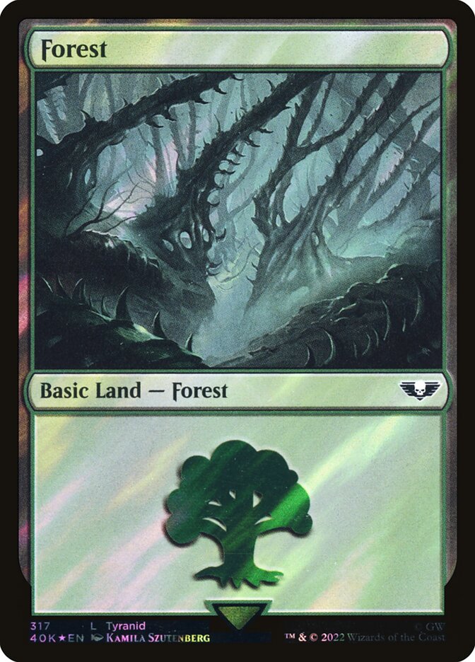 Forest  317★/617 (Universes Beyond: Warhammer 40,000)  - Surge Foil | Good Games Modbury