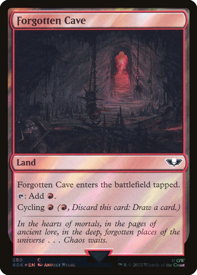 Forgotten Cave  280★/617 (Universes Beyond: Warhammer 40,000)  - Surge Foil | Good Games Modbury