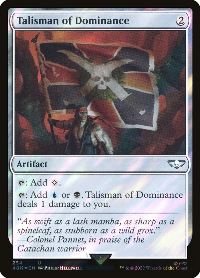 Talisman of Dominance  254★/617 (Universes Beyond: Warhammer 40,000)  - Surge Foil | Good Games Modbury