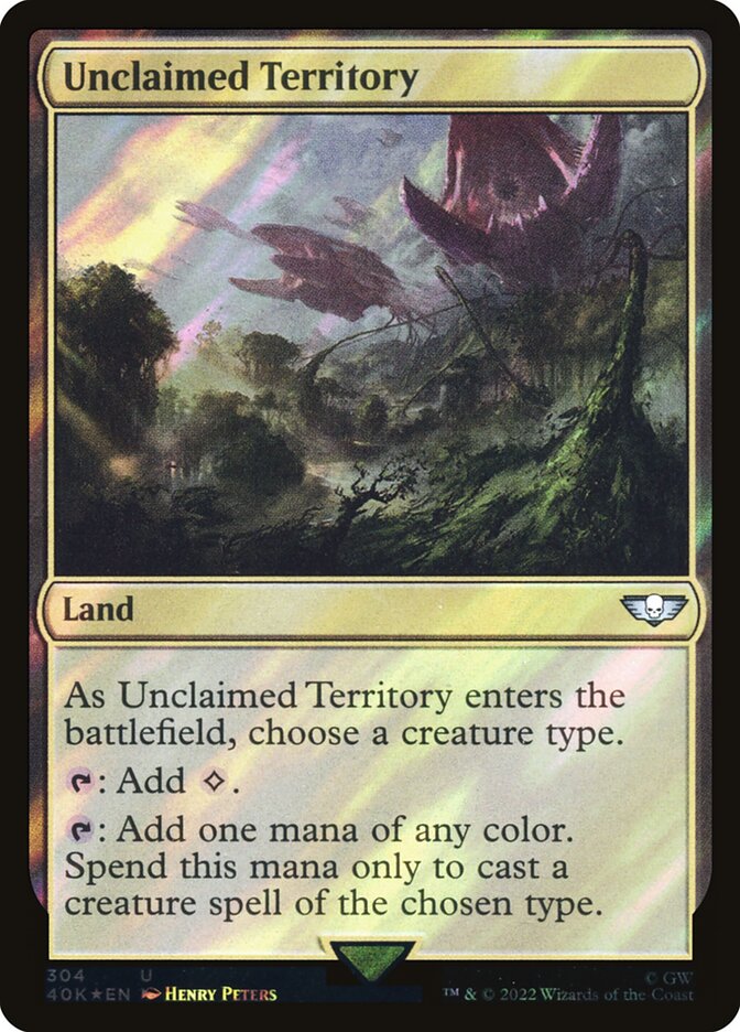 Unclaimed Territory  304★/617 (Universes Beyond: Warhammer 40,000)  - Surge Foil | Good Games Modbury