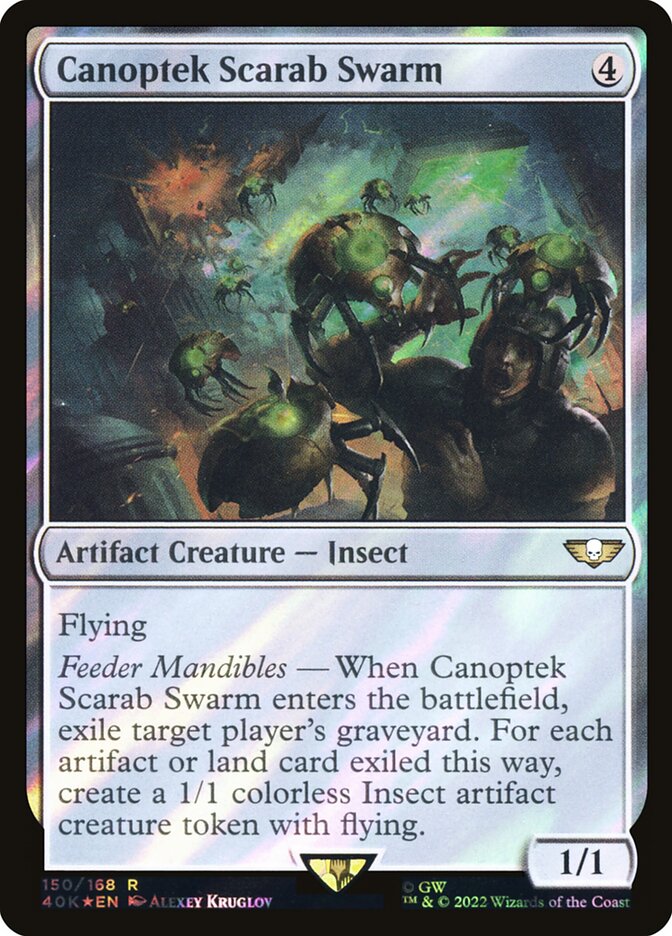 Canoptek Scarab Swarm  150★/617 (Universes Beyond: Warhammer 40,000)  - Surge Foil | Good Games Modbury