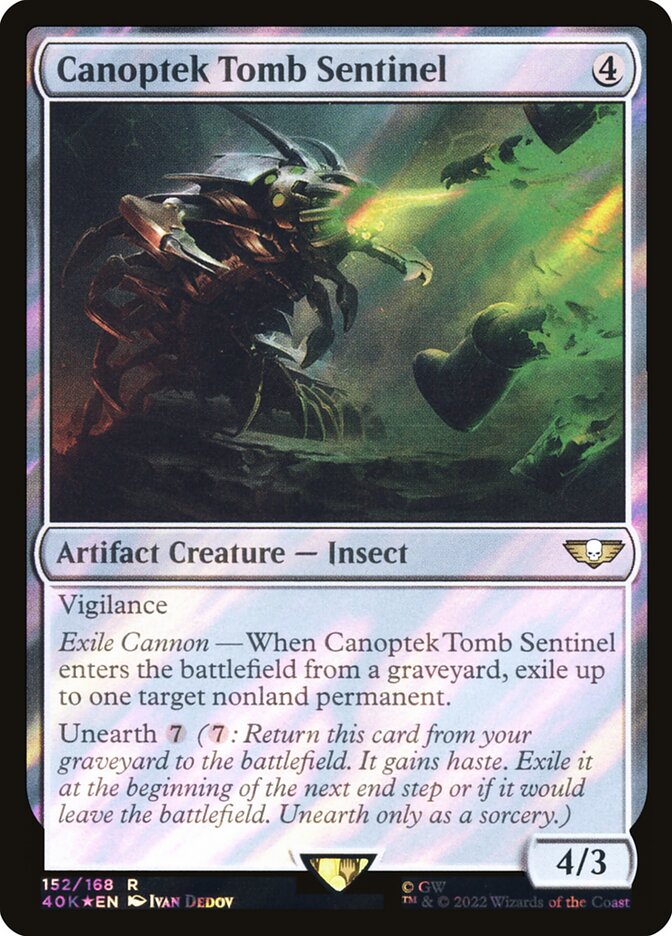 Canoptek Tomb Sentinel  152★/617 (Universes Beyond: Warhammer 40,000)  - Surge Foil | Good Games Modbury