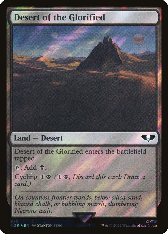 Desert of the Glorified  275★/617 (Universes Beyond: Warhammer 40,000)  - Surge Foil | Good Games Modbury