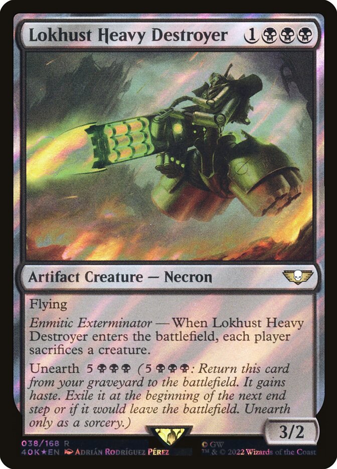 Lokhust Heavy Destroyer  38★/617 (Universes Beyond: Warhammer 40,000)  - Surge Foil | Good Games Modbury