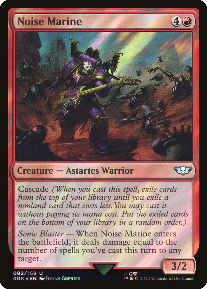 Noise Marine  82★/617 (Universes Beyond: Warhammer 40,000)  - Surge Foil | Good Games Modbury