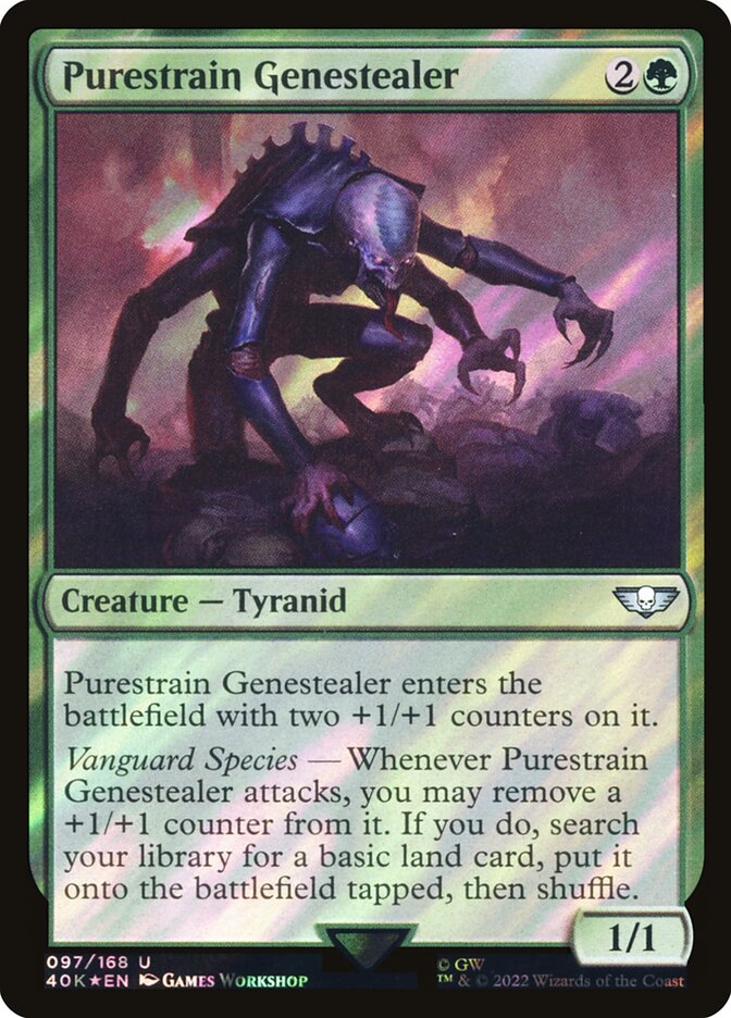 Purestrain Genestealer  97★/617 (Universes Beyond: Warhammer 40,000)  - Surge Foil | Good Games Modbury