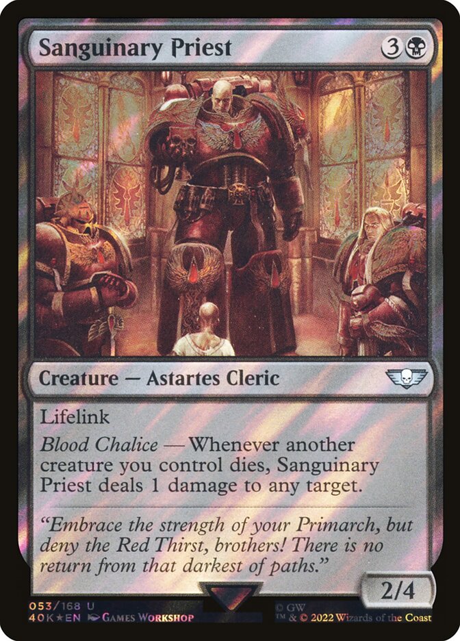 Sanguinary Priest  53★/617 (Universes Beyond: Warhammer 40,000)  - Surge Foil | Good Games Modbury
