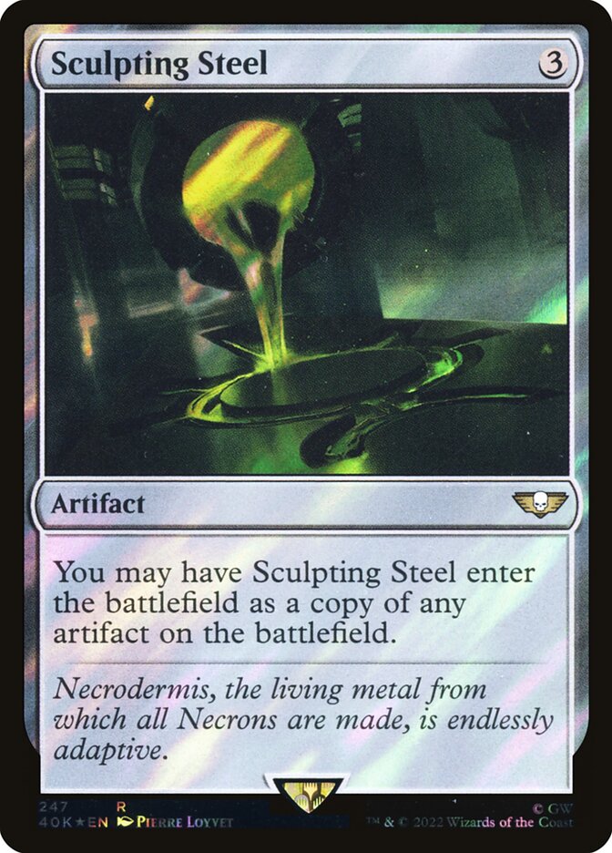 Sculpting Steel  247★/617 (Universes Beyond: Warhammer 40,000)  - Surge Foil | Good Games Modbury