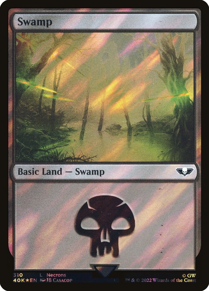 Swamp  310 (Universes Beyond: Warhammer 40,000)  - Surge Foil | Good Games Modbury