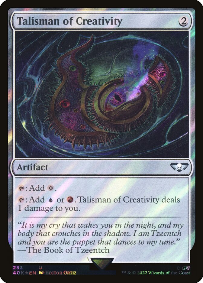 Talisman of Creativity 253 (Universes Beyond: Warhammer 40,000)  - Surge Foil | Good Games Modbury