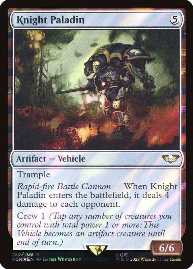 Knight Paladin  160★/617 (Universes Beyond: Warhammer 40,000)  - Surge Foil | Good Games Modbury