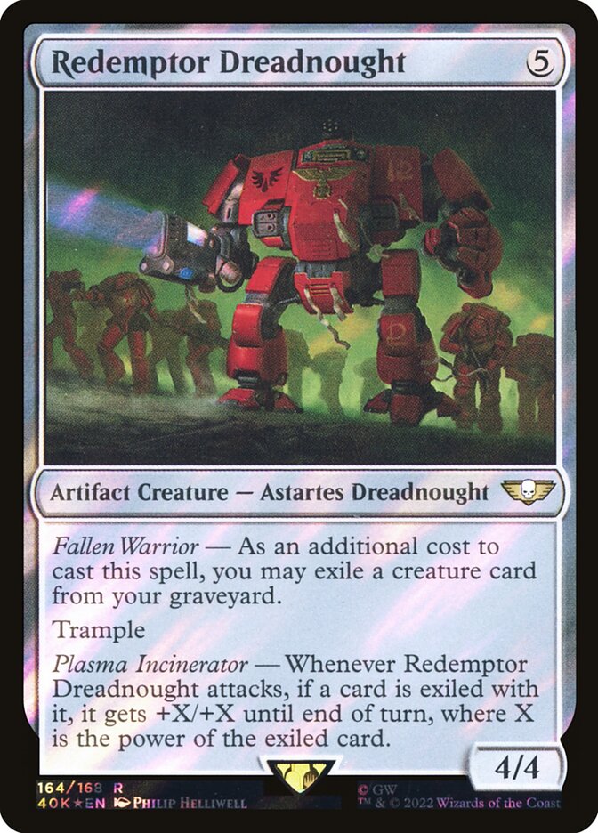 Redemptor Dreadnought Surge Foil 164 (Universes Beyond: Warhammer 40,000)  - Surge Foil | Good Games Modbury