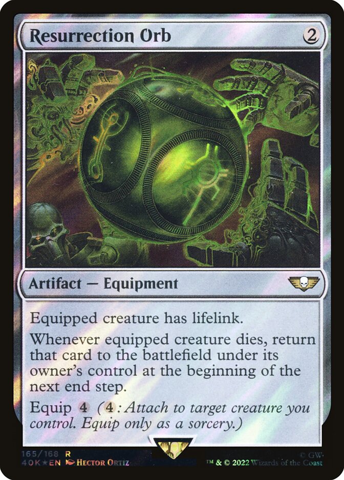 Resurrection Orb  165★/617 (Universes Beyond: Warhammer 40,000)  - Surge Foil | Good Games Modbury