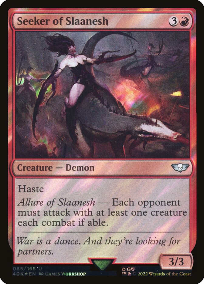 Seeker of Slaanesh  85★/617 (Universes Beyond: Warhammer 40,000)  - Surge Foil | Good Games Modbury