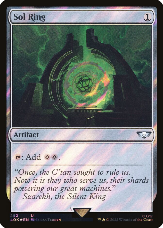 Sol Ring  252★/617 (Universes Beyond: Warhammer 40,000)  - Surge Foil | Good Games Modbury