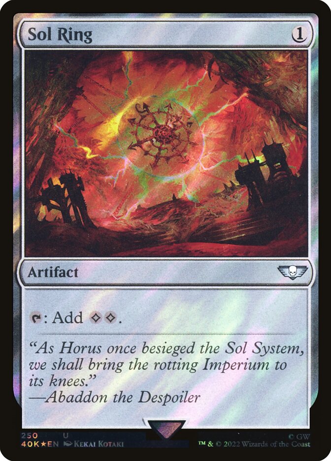 Sol Ring  250★/617 (Universes Beyond: Warhammer 40,000)  - Surge Foil | Good Games Modbury