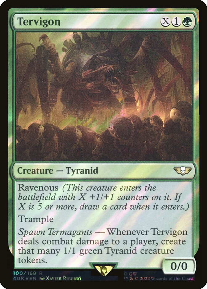 Tervigon  100★/617 (Universes Beyond: Warhammer 40,000)  - Surge Foil | Good Games Modbury