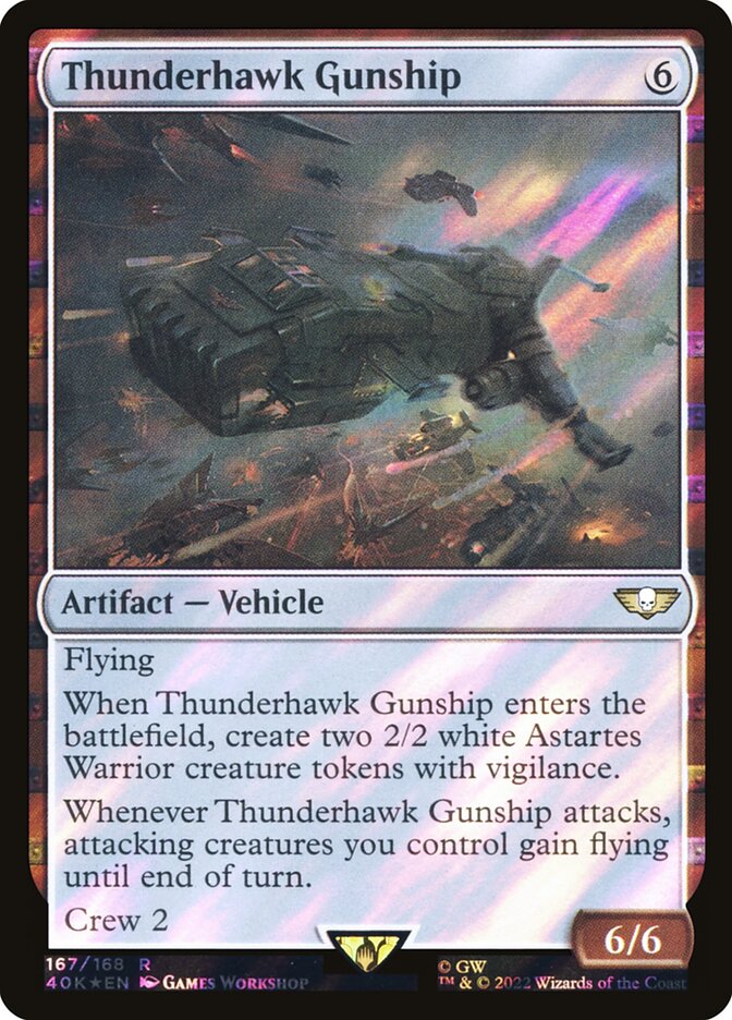 Thunderhawk Gunship  167★/617 (Universes Beyond: Warhammer 40,000)  - Surge Foil | Good Games Modbury